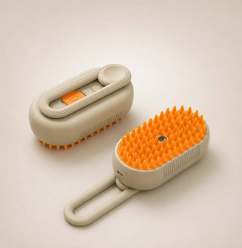 QUERVANI Marea™ 3-in-1 Pet Steam Grooming Brush for cats and dogs