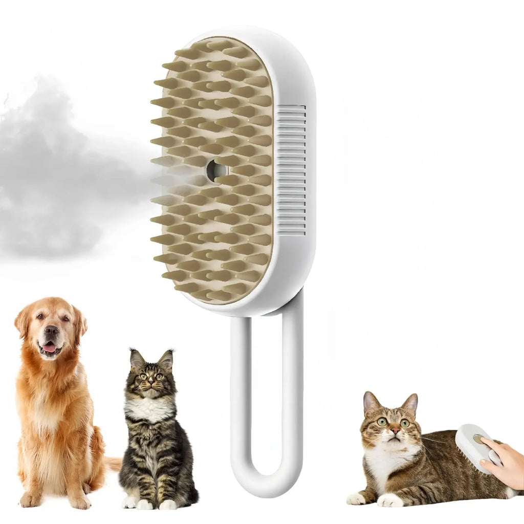 3-in-1 Steam Pet Grooming Brush